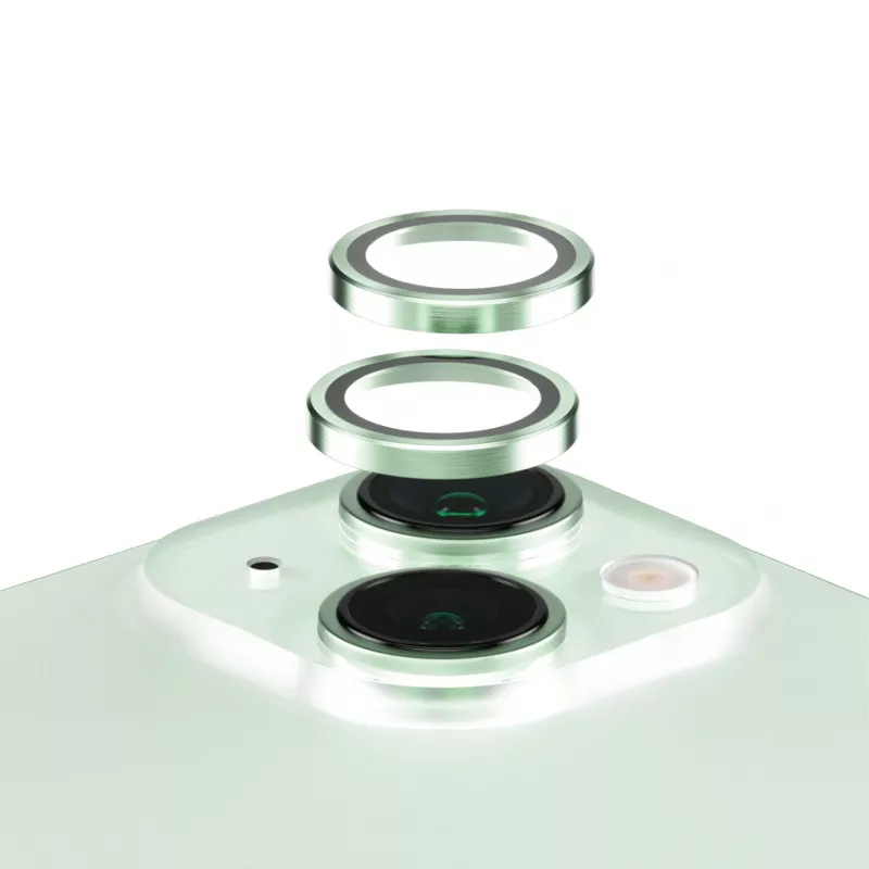 PanzerGlass ® Hoops® Fotoaparato objektyvo apsauga žalia iPhone 15 | 15 Plus
