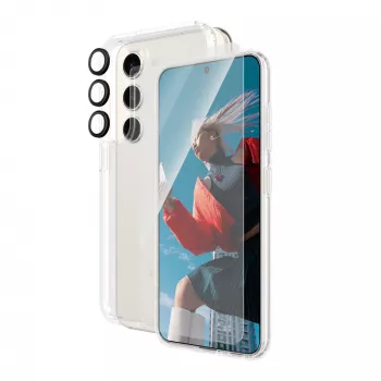 PanzerGlass® 3-in-1 rinkinys Samsung Galaxy S24 | Ultra-Wide Fit su EasyAligner