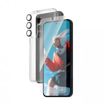 PanzerGlass® 3-in-1 rinkinys Samsung Galaxy S24 | Ultra-Wide Fit su EasyAligner