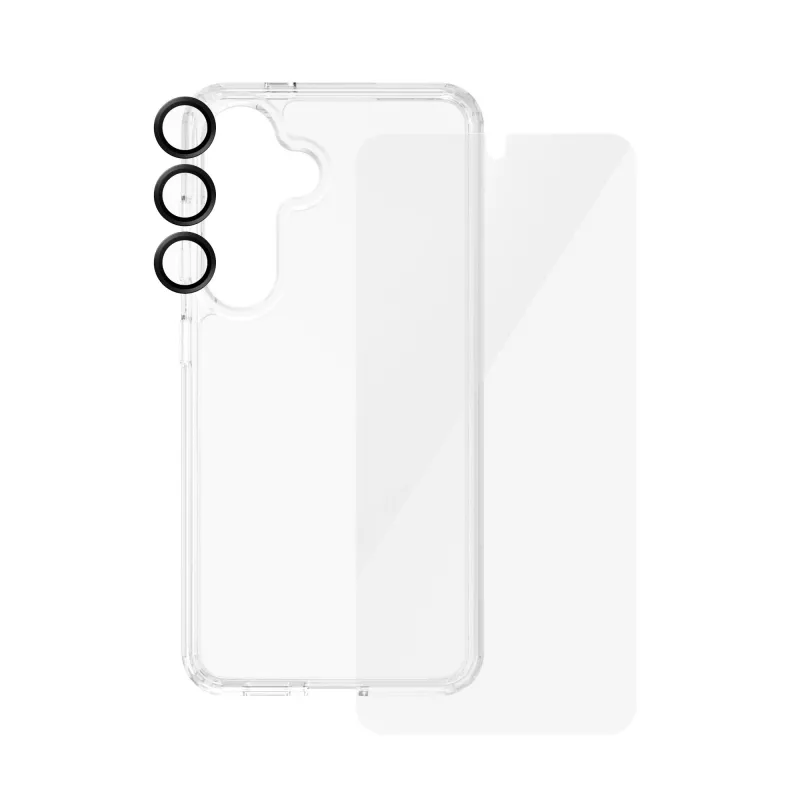 PanzerGlass® 3-in-1 rinkinys Samsung Galaxy S24 | Ultra-Wide Fit su EasyAligner