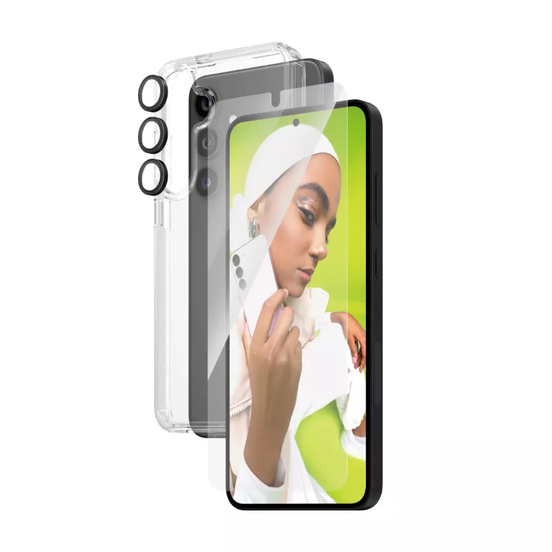 PanzerGlass ® 3-in-1 Bundle Samsung Galaxy S24+ | Ultra-Wide Fit w. EasyAligner