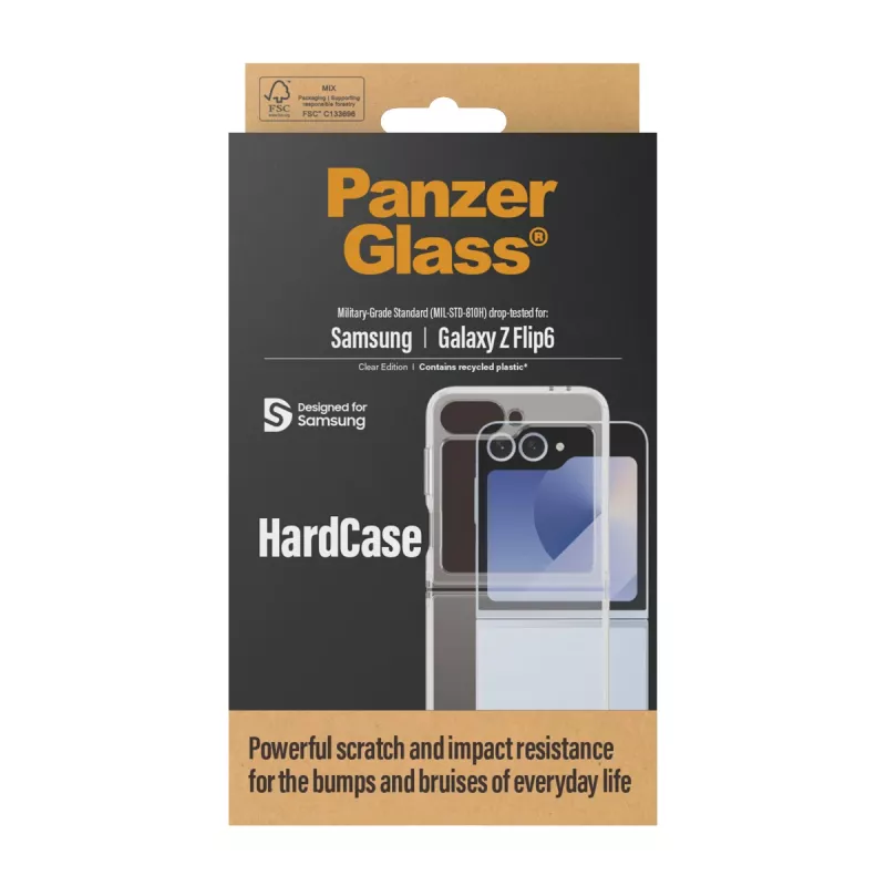 PanzerGlass ® HardCase Skaidrus Samsung Galaxy Z Flip6, Dangtelis, Samsung, Samsung - Galaxy Z Flip6, Skaidrus