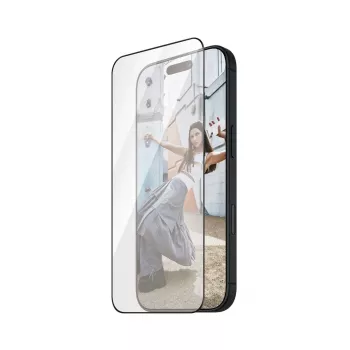 PanzerGlass SAFE. by ® ekrano apsauga su juodu rėmeliu, skirta iPhone 16 Plus | 15 Plus | itin plati pritaikymo sritis