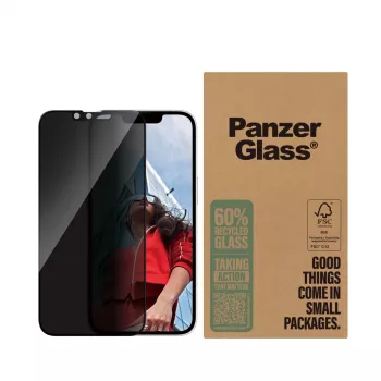 PanzerGlass ® Privatumą užtikrinanti ekrano apsauga iPhone 17e | 16e | 14 | 13 | 13 Pro | Ultra-Wide Fit
