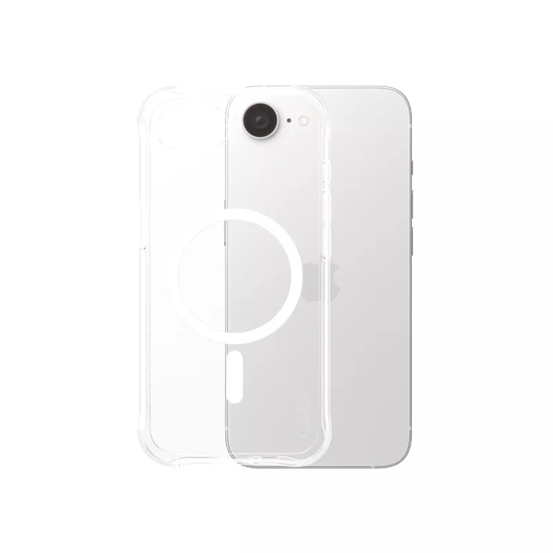 PanzerGlass CARE™ by ® Samba Dėklas Skaidrus su Baltu Qi Suderinamas iPhone 17e | 16e