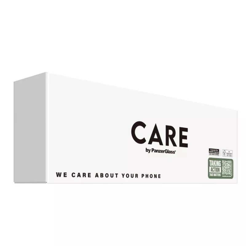 PanzerGlass CARE™ by ® Samba Dėklas Skaidrus su Baltu Qi Suderinamas iPhone 17e | 16e