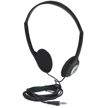 Ausinės MANHATTAN Stereo 3.5mm juodos