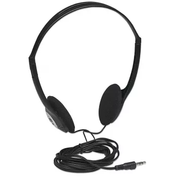 Ausinės MANHATTAN Stereo 3.5mm juodos
