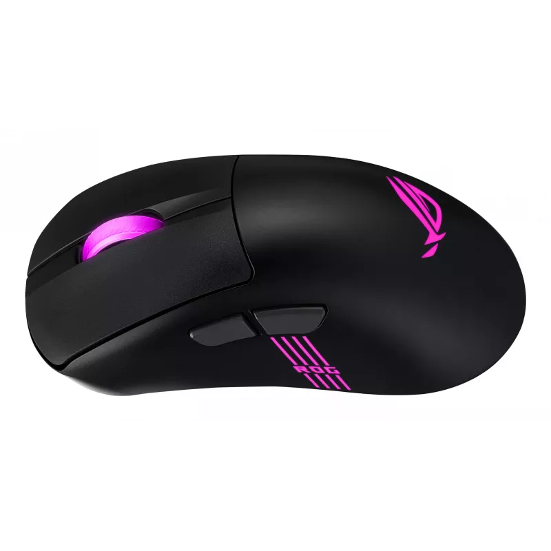 ASUS ROG Keris II Origin BLK pelė Žaidimų Dešiniarankiams RF belaidė + Bluetooth + USB Type-A Optinė 42000 DPI