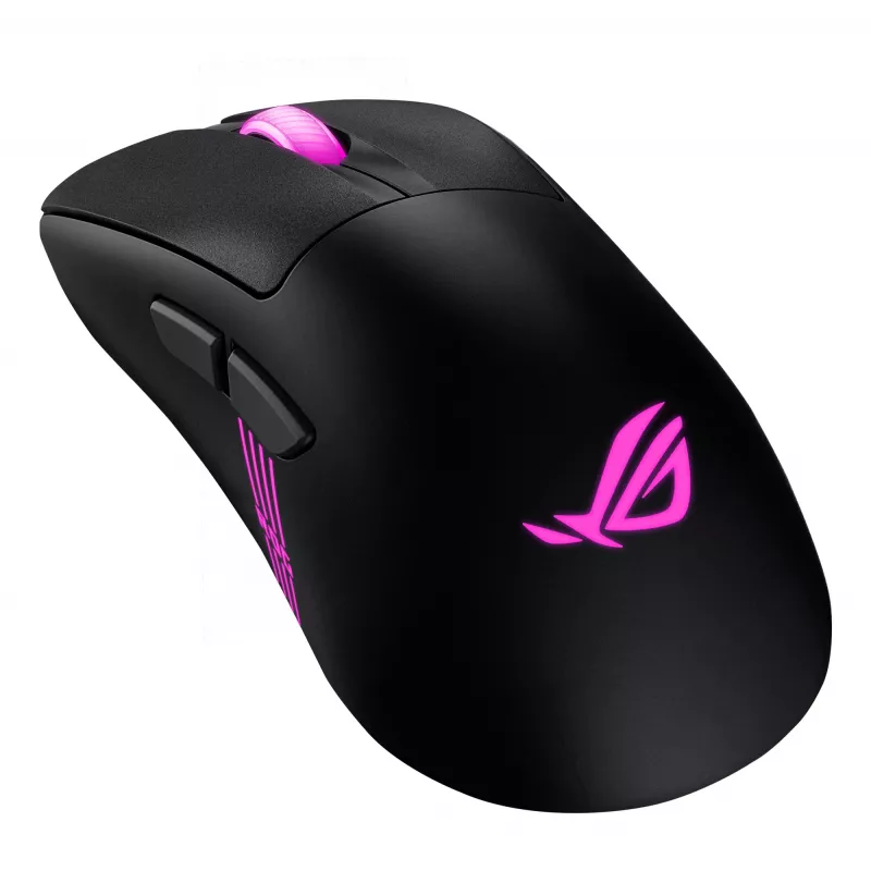 ASUS ROG Keris II Origin BLK pelė Žaidimų Dešiniarankiams RF belaidė + Bluetooth + USB Type-A Optinė 42000 DPI