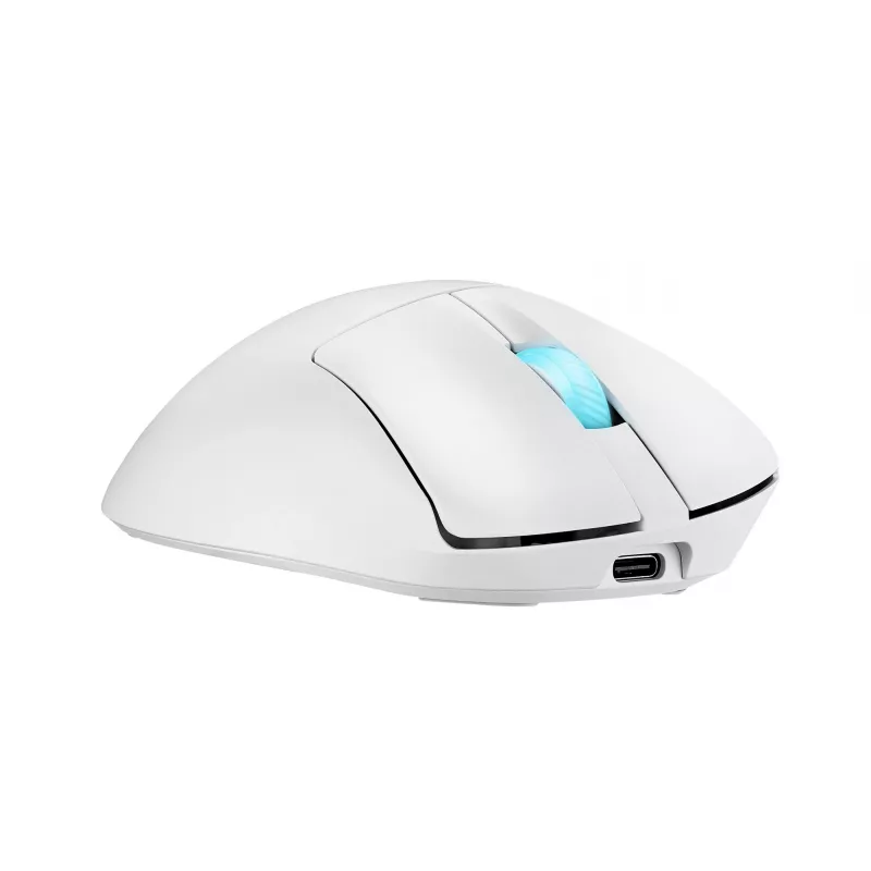 ASUS ROG Keris II Origin WHT pelė Žaidimų Dešiniarankiams RF belaidė + Bluetooth + USB Type-A Optinis 42000 DPI
