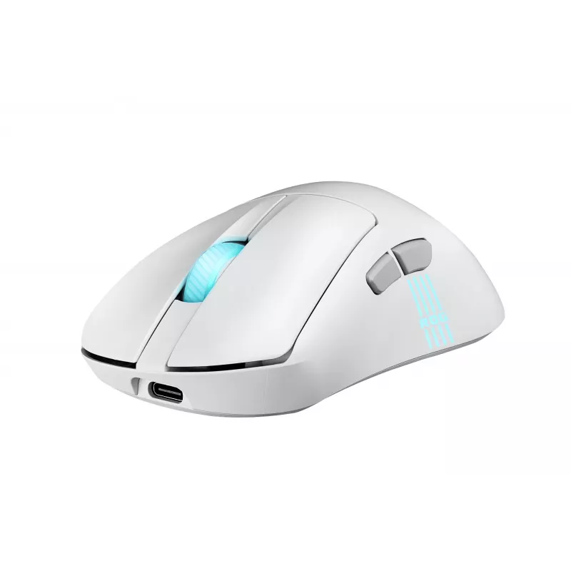 ASUS ROG Keris II Origin WHT pelė Žaidimų Dešiniarankiams RF belaidė + Bluetooth + USB Type-A Optinis 42000 DPI