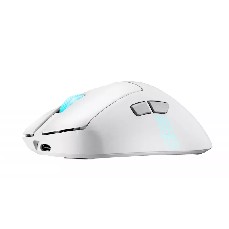ASUS ROG Keris II Origin WHT pelė Žaidimų Dešiniarankiams RF belaidė + Bluetooth + USB Type-A Optinis 42000 DPI