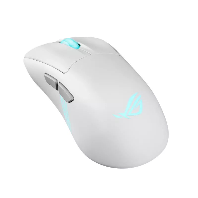 ASUS ROG Keris II Origin WHT pelė Žaidimų Dešiniarankiams RF belaidė + Bluetooth + USB Type-A Optinis 42000 DPI