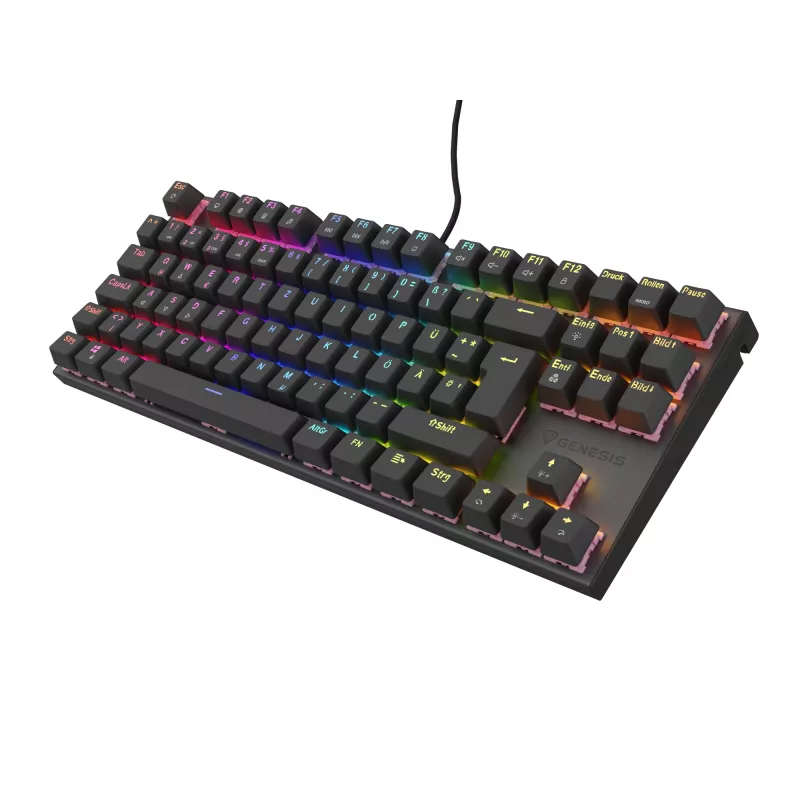 GENESIS NKG-1886 klaviatūra, skirta žaidimams, USB, QWERTZ, vokiečių k., juoda