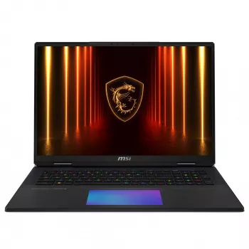 Nešiojamas kompiuteris MSI Titan 18 HX AI A2XWIG-073, Intel Core Ultra 9 285HX, 45,7 cm (18 colių) UHD+, 64 GB DDR5-SDRAM, 6 TB SSD, NVIDIA GeForce RTX 5080, Wi-Fi 7 (802.11be), Windows 11 Pro, juodas