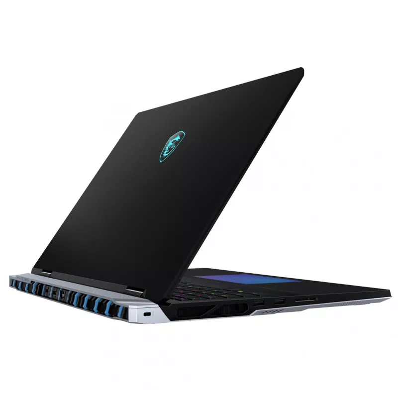 Nešiojamas kompiuteris MSI Titan 18 HX AI A2XWIG-073, Intel Core Ultra 9 285HX, 45,7 cm (18 colių) UHD+, 64 GB DDR5-SDRAM, 6 TB SSD, NVIDIA GeForce RTX 5080, Wi-Fi 7 (802.11be), Windows 11 Pro, juodas