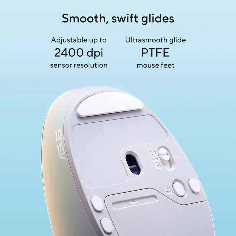 ASUS Fragrance MD101 pelė Namų Abiem rankoms tinkama RF belaidė + Bluetooth optinė 2400 DPI
