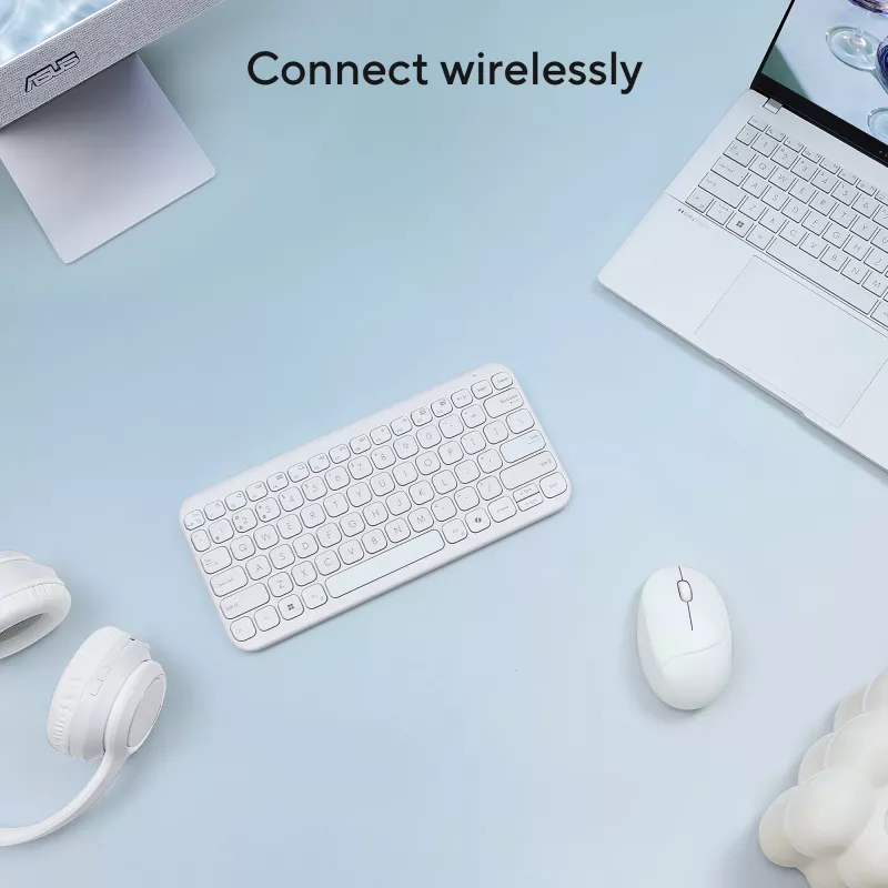 ASUS Fragrance MD101 pelė Namams Abiem rankoms tinkama RF belaidė + Bluetooth optinė 2400 DPI