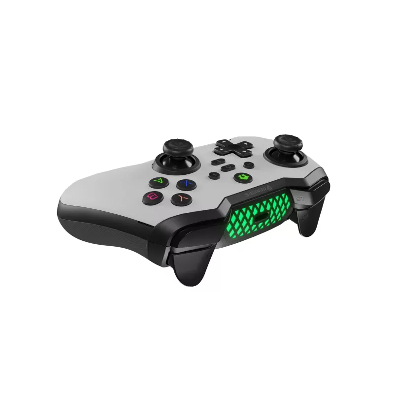 GENESIS Mangan 400 Baltas Bluetooth žaidimų pultelis Analoginis / Skaitmeninis Android, MAC, Nintendo Switch, PC, iOS