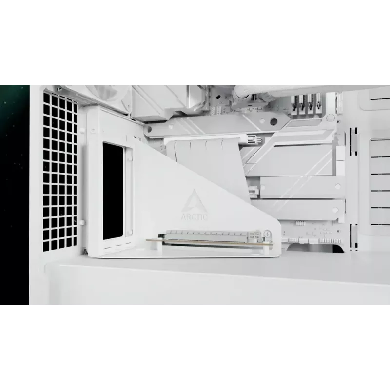 ARCTIC Xtender VG (White) Premium E-ATX PC Case su vertikaliu GPU montavimu