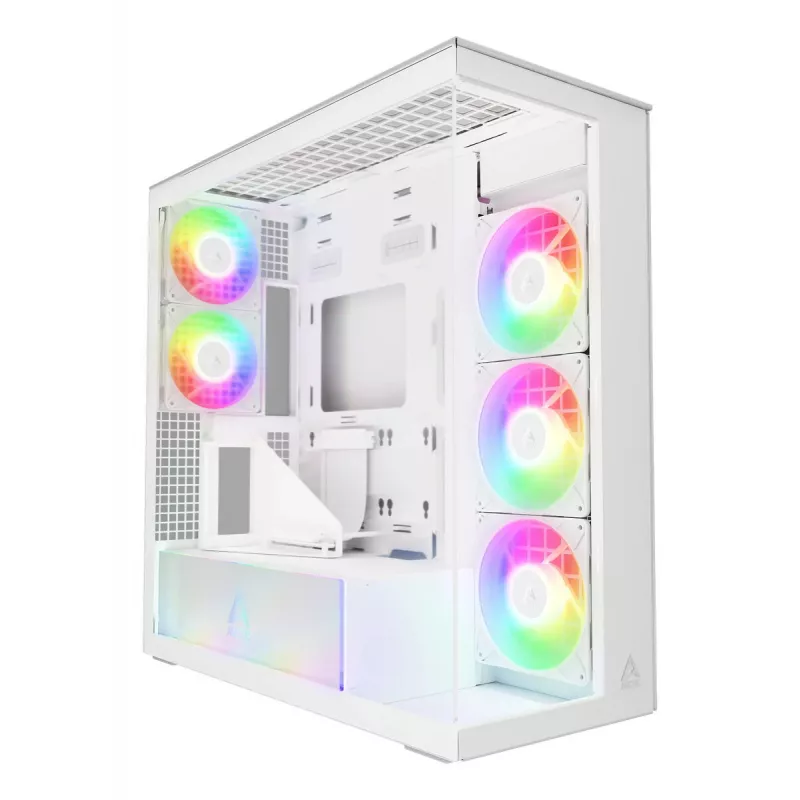 ARCTIC Xtender VG (White) Premium E-ATX PC Case su vertikaliu GPU montavimu