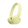 Sony WHCH520Y.CE7, belaidės, skambučiams / muzikai, 20 - 20000 Hz, 147 g, ausinės, geltonos