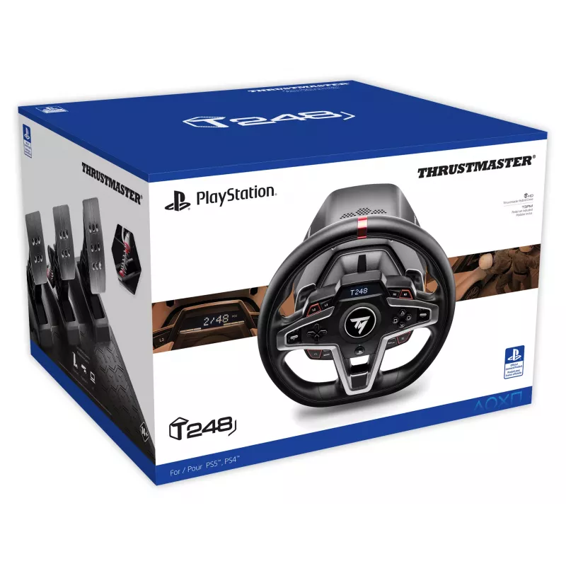 Thrustmaster T248 juodas vairas + pedalai PC, PlayStation 4, PlayStation 5