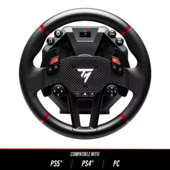 Thrustmaster T598 Juoda, Red USB Vairas + pedalai Analoginis / skaitmeninis PC, PlayStation 4, PlayStation 5