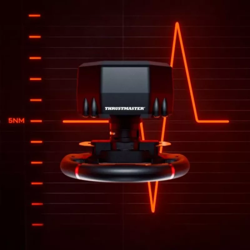 Thrustmaster T598 Juoda, Red USB Vairas + pedalai Analoginis / skaitmeninis PC, PlayStation 4, PlayStation 5