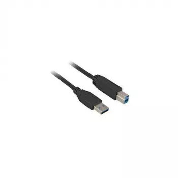 USB kabelis Sharkoon 5m USB 3.2 Gen 1 USB A USB B Juoda