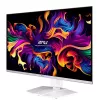 MSI MPG 321URXWDE QD-OLED kompiuterio monitorius 80 cm (31,5 colio) 3840 x 2160 pikselių 4K Ultra HD baltos spalvos
