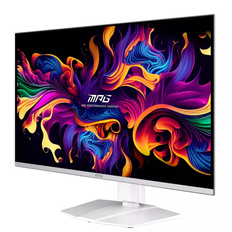 MSI MPG 321URXWDE QD-OLED kompiuterio monitorius 80 cm (31,5 colio) 3840 x 2160 pikselių 4K Ultra HD baltos spalvos