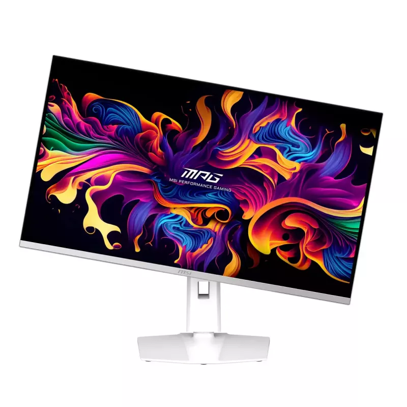 MSI MPG 321URXWDE QD-OLED kompiuterio monitorius 80 cm (31,5 colio) 3840 x 2160 pikselių 4K Ultra HD baltos spalvos