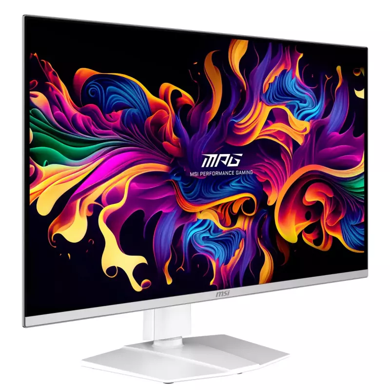 MSI MPG 321URXWDE QD-OLED kompiuterio monitorius 80 cm (31,5 colio) 3840 x 2160 pikselių 4K Ultra HD baltos spalvos