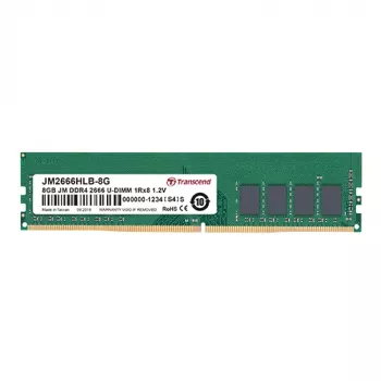 TRANSCEND 8GB Jetram DDR4 2666mgz U-DIMM 1rx8 CL19