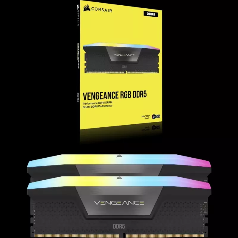 CORSAIR Memory 32GB DDR5 (2x16gb) Dram 6400mt/s CL36 Memory Kit Vengeance RGB - Juoda