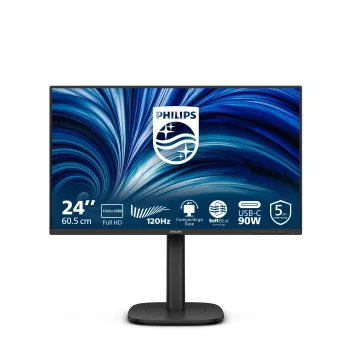 Philips 3000 serijos 24B2U3301/00 kompiuterio monitorius 60,5 cm (23,8 col.) 1920 x 1080 pikselių Full HD LCD juodas