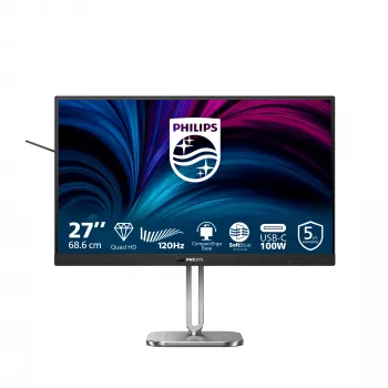 Philips 27B2U4601/00 kompiuterio monitorius 68,6 cm (27 colių) 2560 x 1440 pikselių Quad HD LCD pilkas