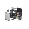 PC korpusas DeepCool MATREXX 55 MESH V4 C Midi Tower juodas — ATX, grūdintas stiklas, priekinė tinklinė panelė, USB-C