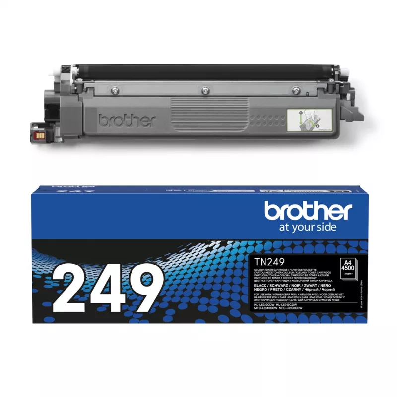 Brother TN-249BK dažų kasetė 1 vnt. Originali Juoda