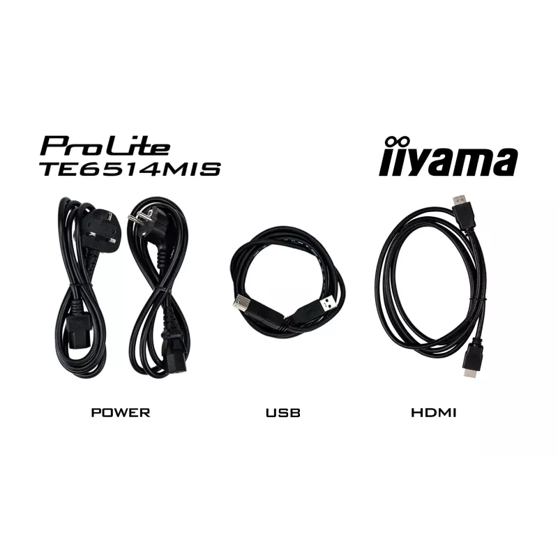 iiyama PROLITE TE6514MIS-B2AG Kiosko dizainas 165,1 cm (65 col.) LCD Wi-Fi 435 cd/m² 4K Ultra HD Juoda Liečiamas ekranas Įmontuotas procesorius Android 24/7