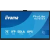 iiyama TE7513A-B1AG Interaktyvus ekranas 190,5 cm (75 col.) Wi-Fi 500 cd/m² 4K Ultra HD Juodas Liečiamas ekranas Įmontuotas procesorius Android 18/7