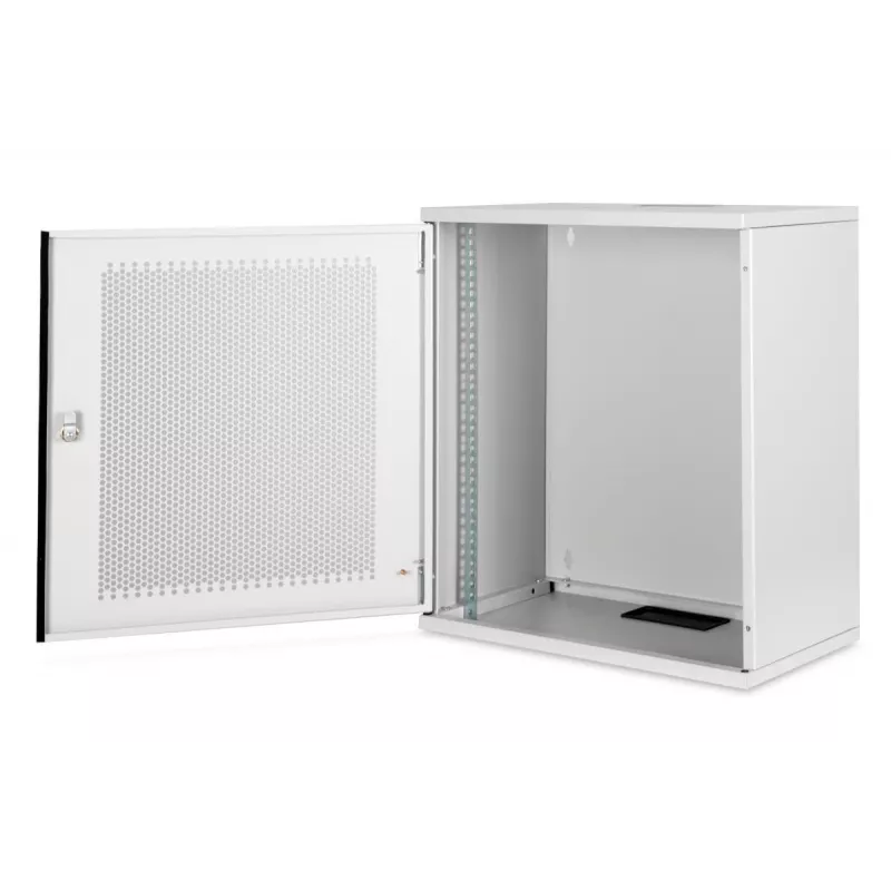 DIGITUS 12U sieninė spinta, SOHO, nesumontuota 595x540x400 mm, perforuotos priekinės durys, pilka