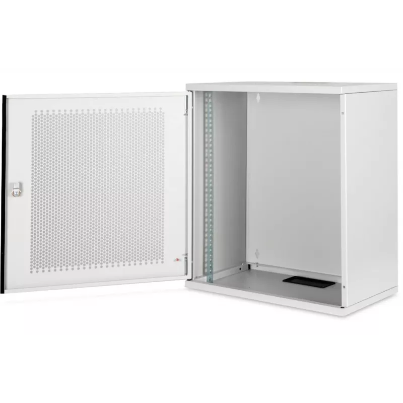 DIGITUS 12U sieninė spinta, SOHO, nesumontuota 595x540x400 mm, perforuotos priekinės durys, pilka