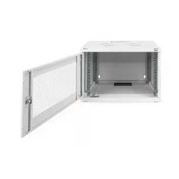 DIGITUS 7U sieninė montavimo spinta SOHO nesumontuota 370x540x400 mm perforuotos priekinės durys pilka