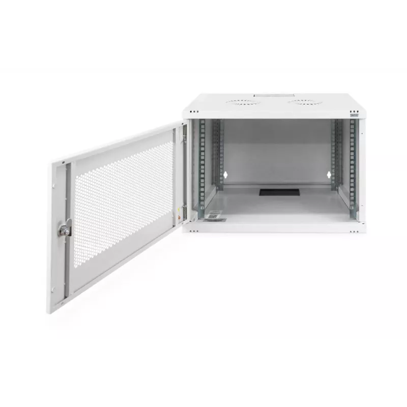 DIGITUS 7U sieninė montavimo spinta SOHO nesumontuota 370x540x400 mm perforuotos priekinės durys pilka