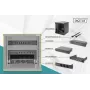 DIGITUS 10in tinklo rinkinys - 6U spinta juoda lentyna PDU 8 prievadų komutatorius CAT6 pataisų skydelis