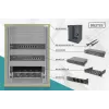 DIGITUS 10in network bundle incl. 9U cabinet Juoda shelf PDU 8-port switch CAT6 patch panel