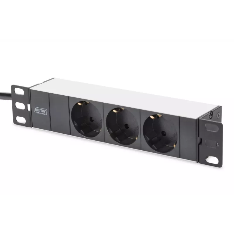 DIGITUS 10in network bundle incl. 9U cabinet Juoda shelf PDU 8-port switch CAT6 patch panel